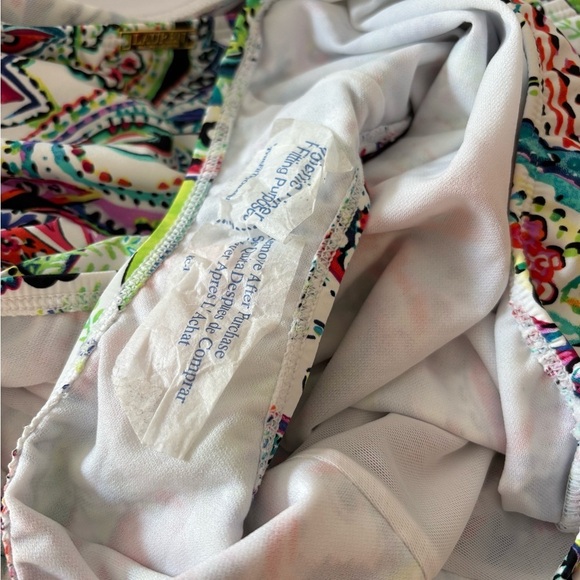 Lauren Ralph Lauren Paisley Halter One Piece Swimsuit Women’s Size 14 Beachy - Picture 10 of 10